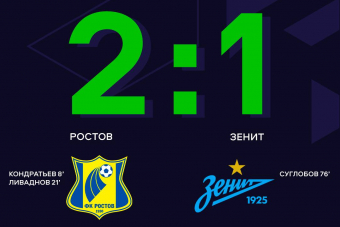 «Ростов» с минимальным счётом обыграл «Зенит» в 7-м туре ЮФЛ-3