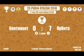 25 РКЛФ Бронзовый Кубок Континент-Орбита 0:7