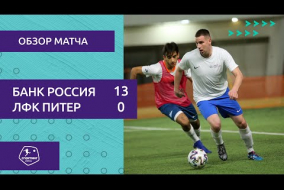 Банк Россия – ЛФК Питер - 13-0
