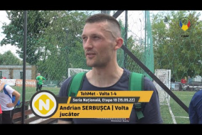 (Interviu) Andrian SERBUȘCA, jucător Volta (15.05.22) Seria Națională, etapa 18
