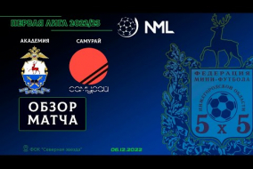 Первая лига NML 2022/23. Академия - Самурай 3:3