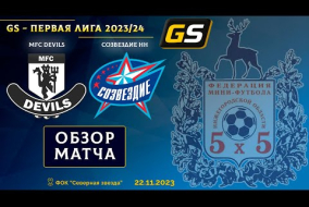 Glavsport - Первая лига 2023/24. MFC Devils - Созвездие НН 1:1