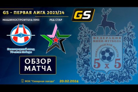 Glavsport - Первая лига 2023/24. Машиностроитель НМЗ - Ред Стар 3:0